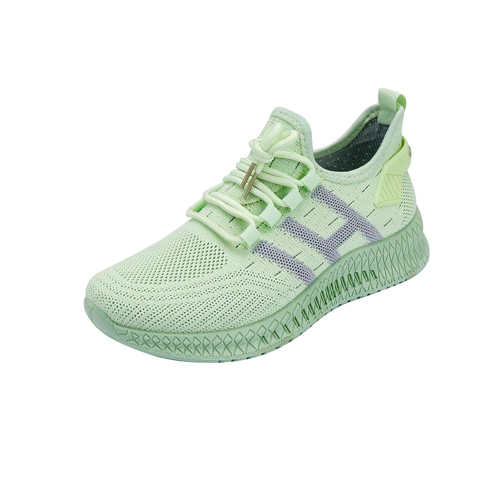 Løbesko Sneakers Til Kvinder åndbare Med Optimal Støddæmpning Grøn - Grøn  37