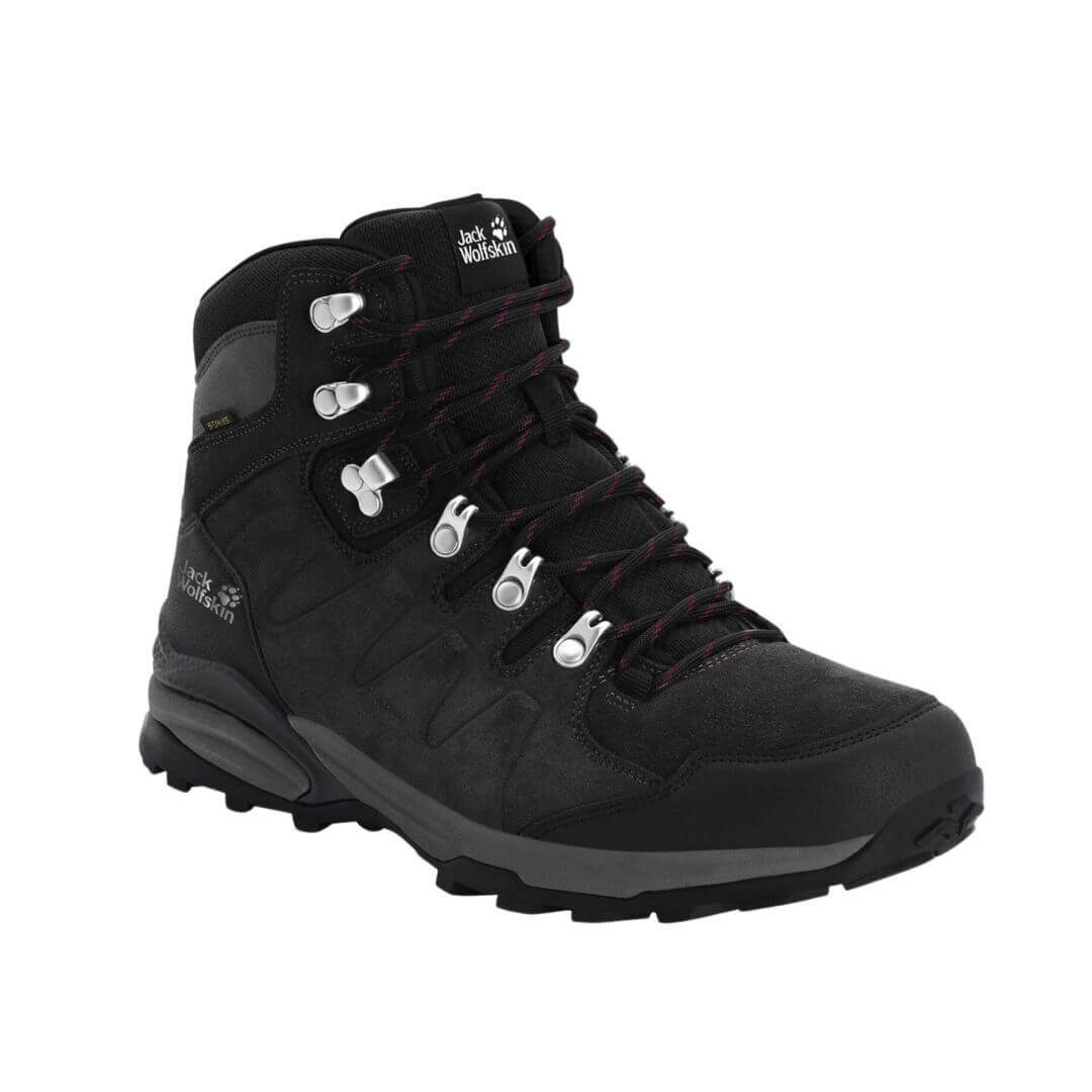 Vandresko Dame Jack Wolfskin Refugio Texapore Mid Mørkegrå - Vandresko  36|37|38|39|40|