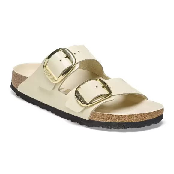 Birkenstock Arizona Big Buckle 1026128 - HIGH SHINE ECRU Female 40