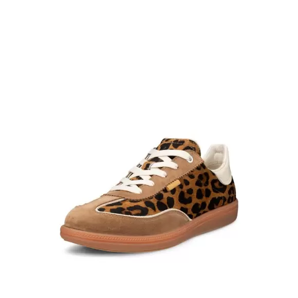 Ecco Soft Lace Sneaker 23582361966 - CAMEL/LEOPA Female 36