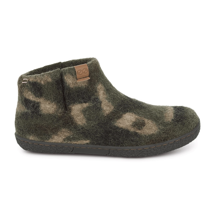 Green Comfort Nepal Mix Olive Hjemmesko Slides - Grøn  36