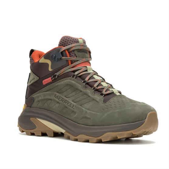 Merrell Mens Moab Speed Ltr Mid Olive -   42