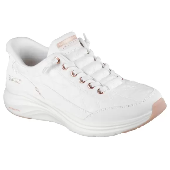 Skechers Slip Ins Contour Foam Cozy 150413 Wtrg - Hvid Female 41