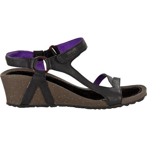 Teva Cabrillo Universal Wedgeleather Dame Black Purple - Sort  41