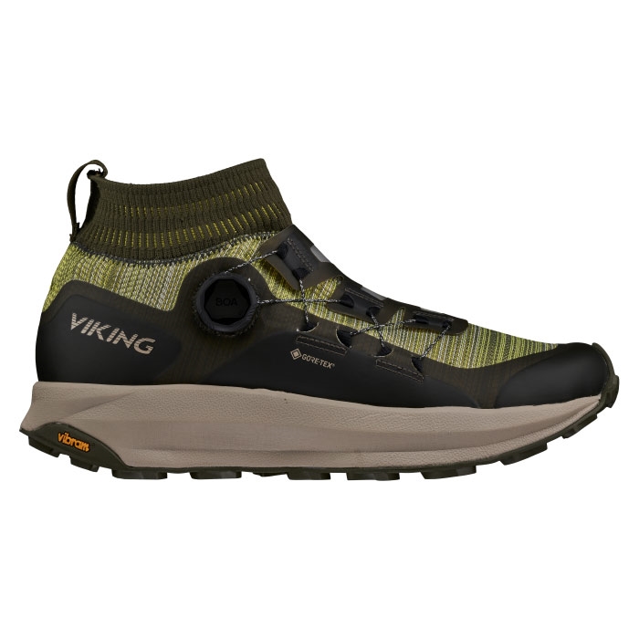 Viking Cerra Speed Gtx Boa Olive Khaki Vandrestøvler - Grøn  37