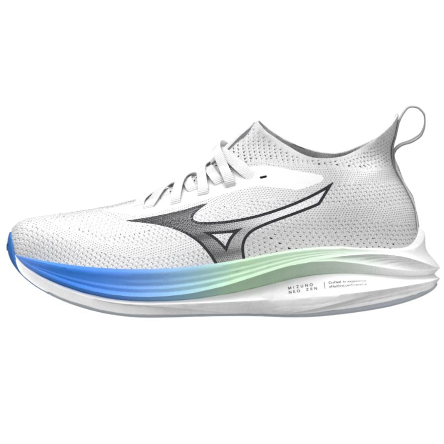 Mizuno Neo Zen Løbesko White Black Frontier Blue - Sort  40